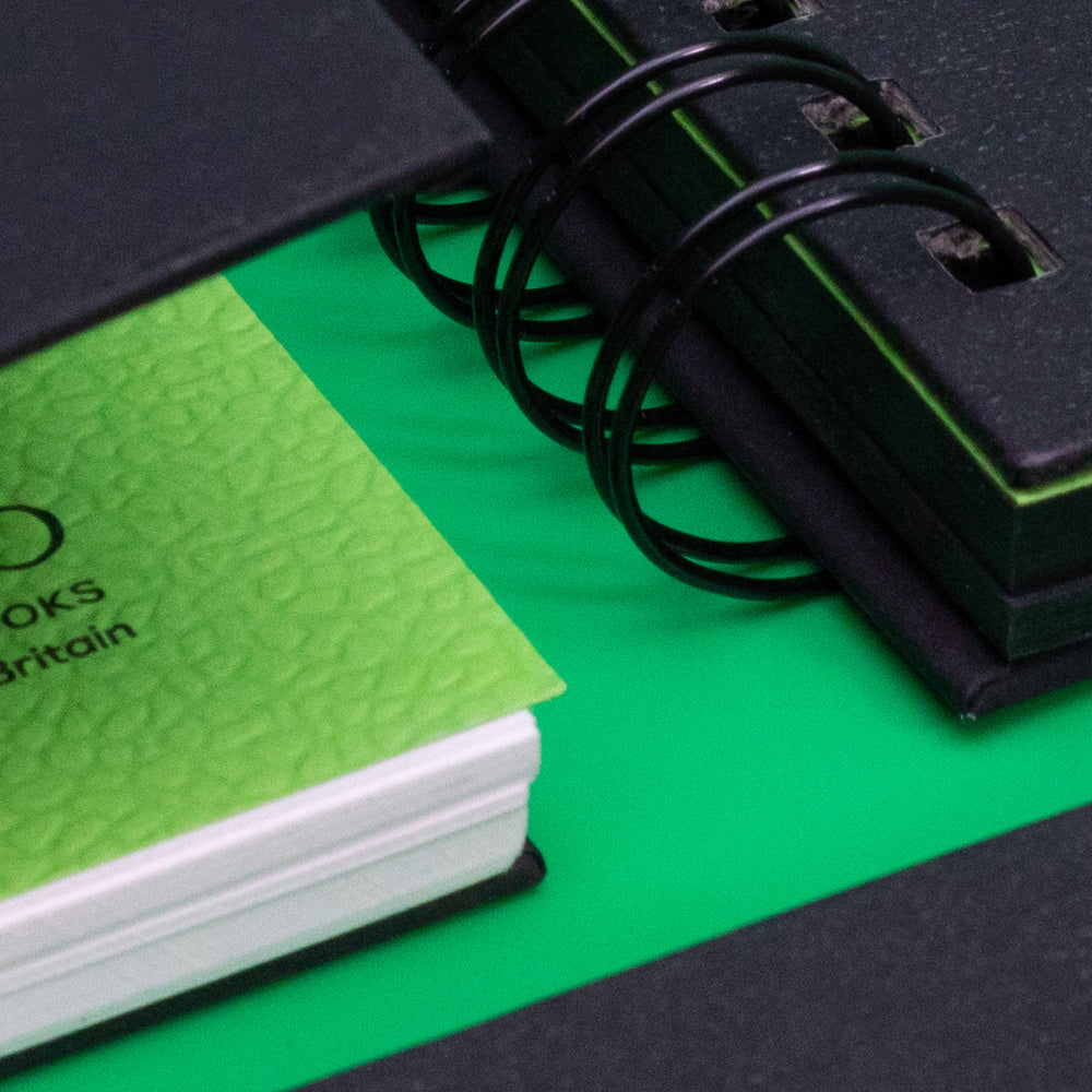 Artgecko Sketchbooks with textured green protective sheet