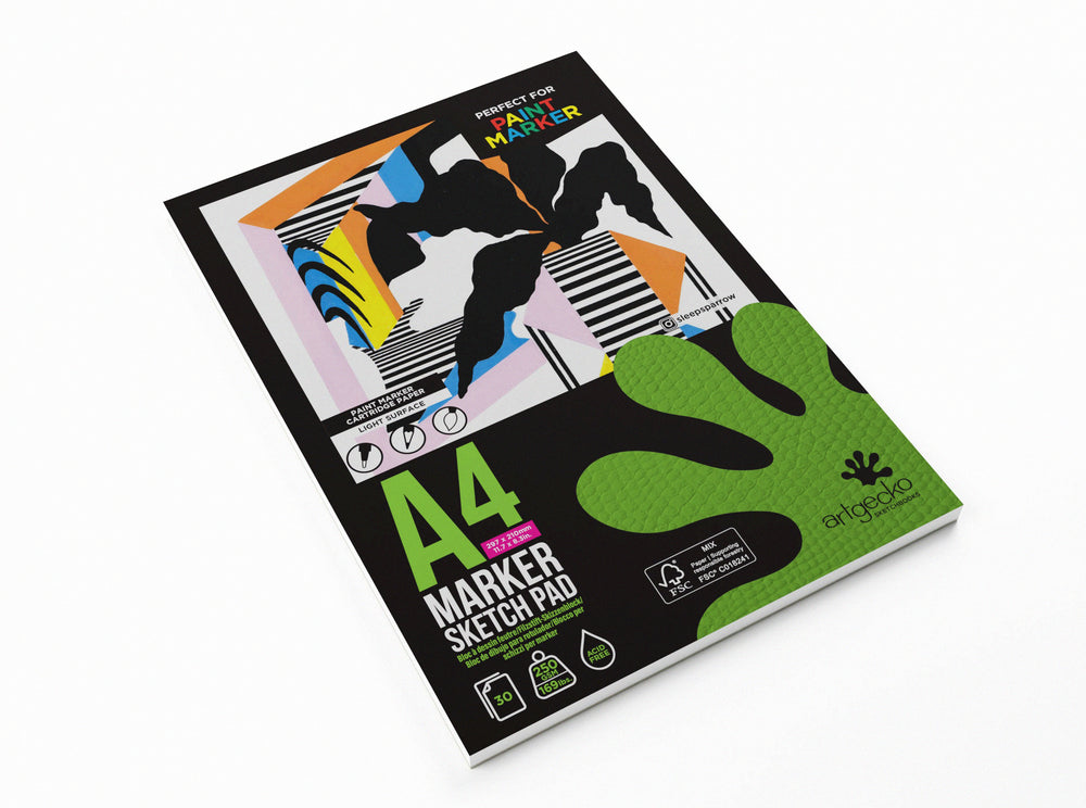 Artgecko Freestyle Bleedproof Marker Pad A4 I Paper I Art Supplies