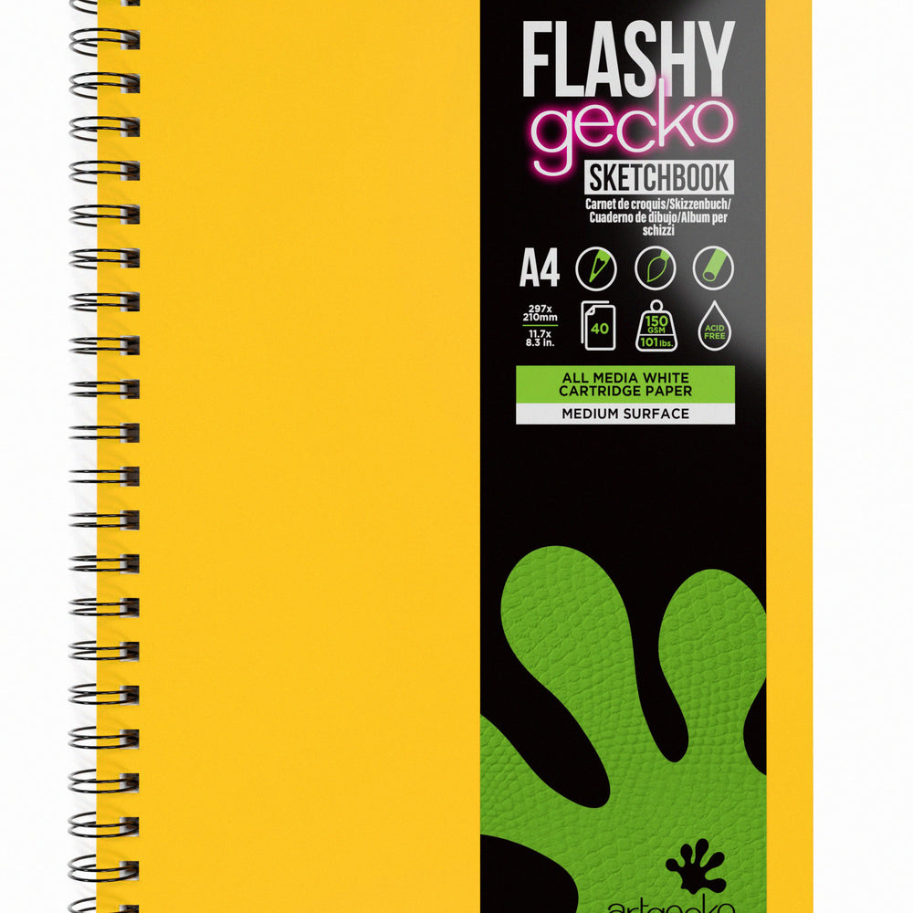 
                  
                    Artgecko FLASHY 'Yellow' All Media Wirebound Sketchbook
                  
                