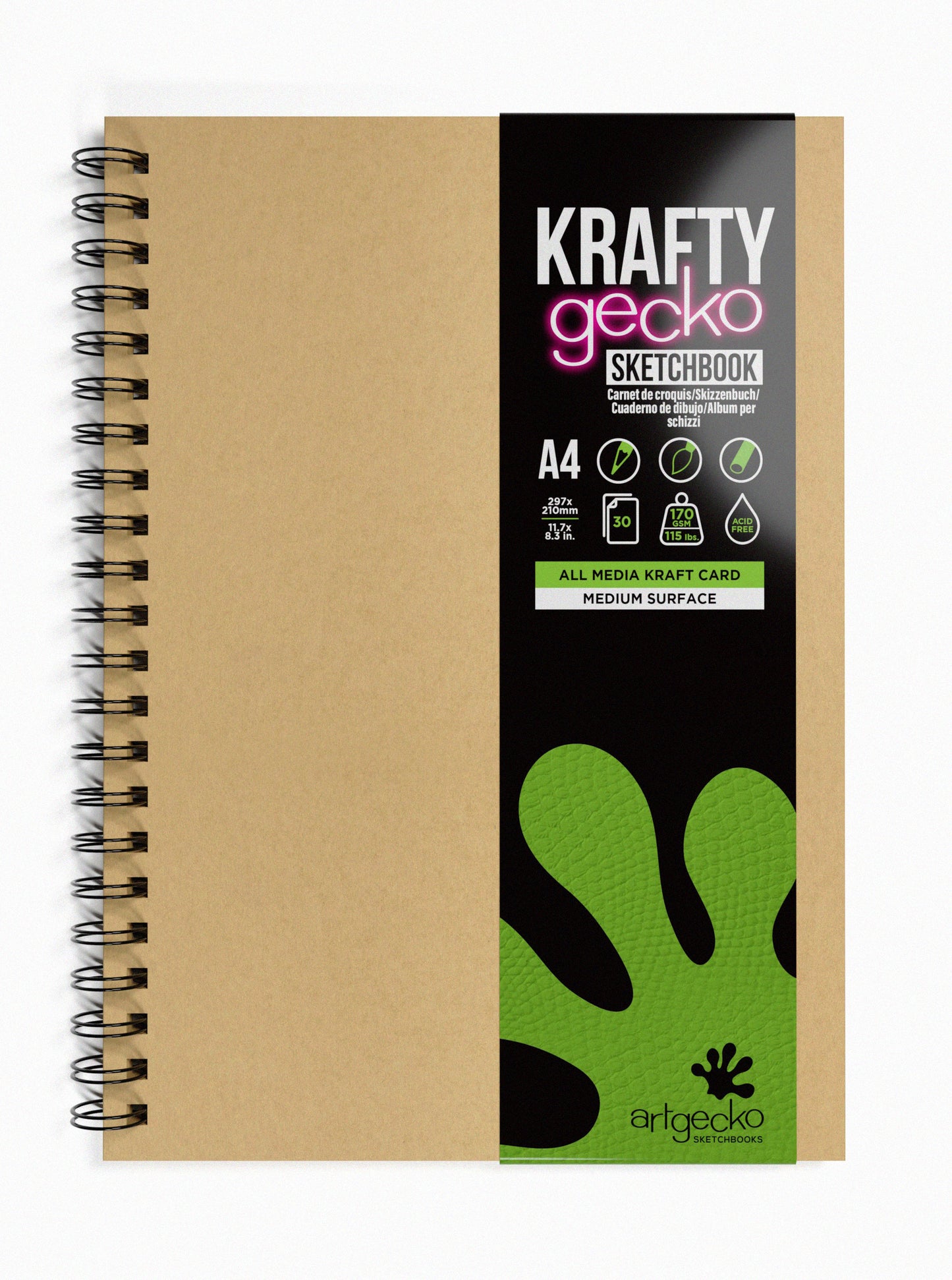 
                  
                    Artgecko KRAFTY All Media Kraft Card Wirebound Sketchbooks
                  
                