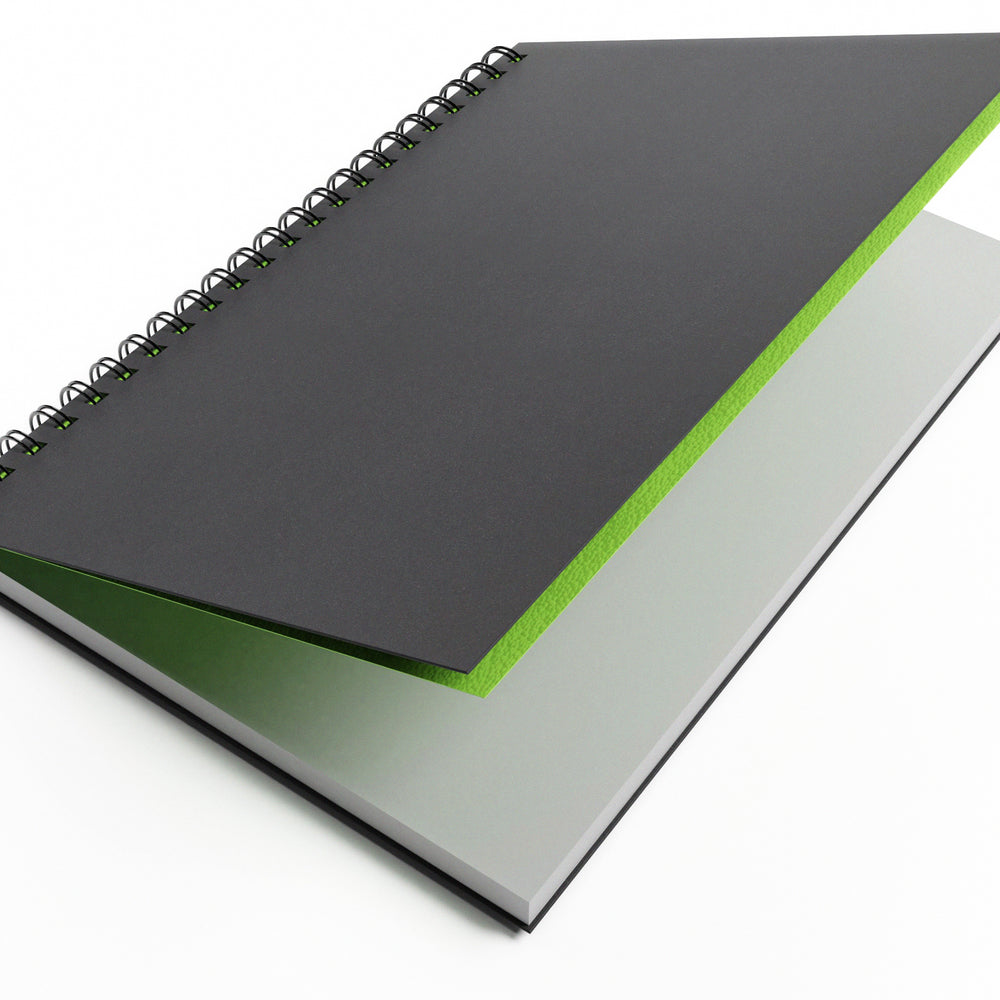 
                  
                    A4 portrait ash grey toned sketchbook.
                  
                