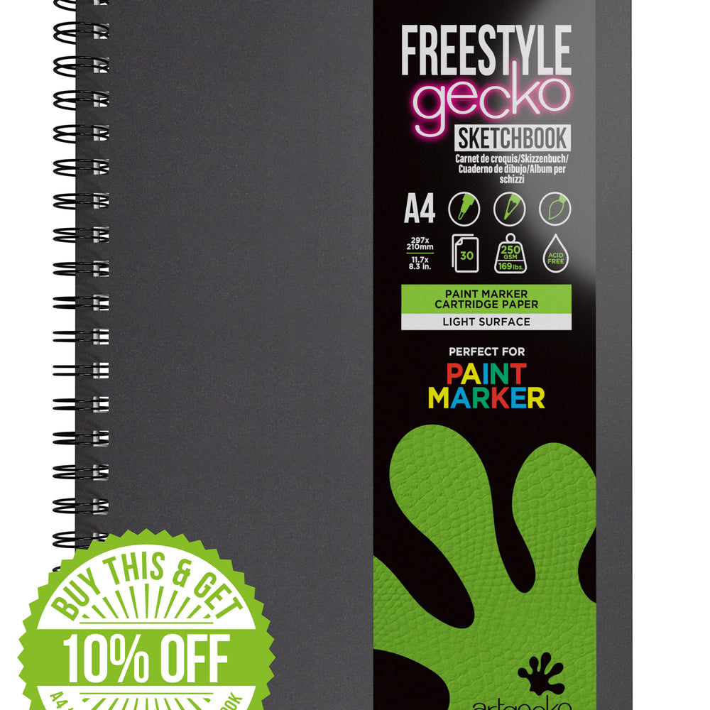 
                  
                    Artgecko FREESTYLE Paint Marker Paper Wirebound Sketchbooks
                  
                