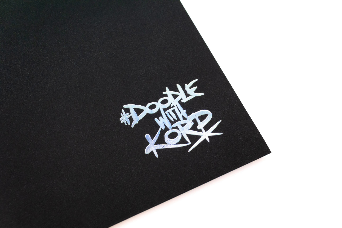 Artgecko 'Freestyle' Korporate Edition sketchbooks with 250gsm, hybrid marker smooth premium white paper. A4 250gsm hybrid marker sketchbook with holographic KORP logo.