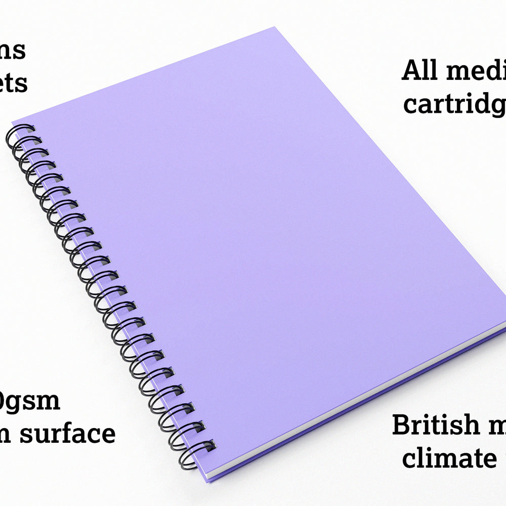 
                  
                    Artgecko FLASHY 'Lilac' All Media Wirebound Sketchbook
                  
                