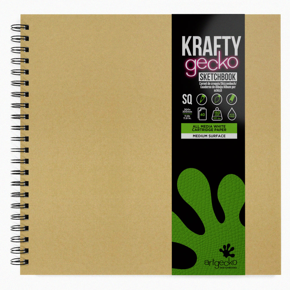 
                  
                    300mm square Artgecko Krafty sketchbook. 
                  
                