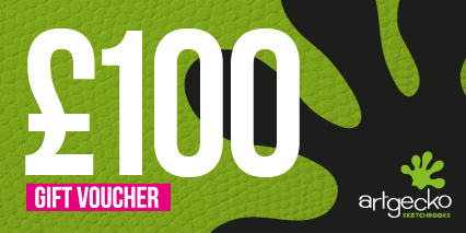 £100 E-store gift voucher for sketchbooks and sketchpads from Artgecko.