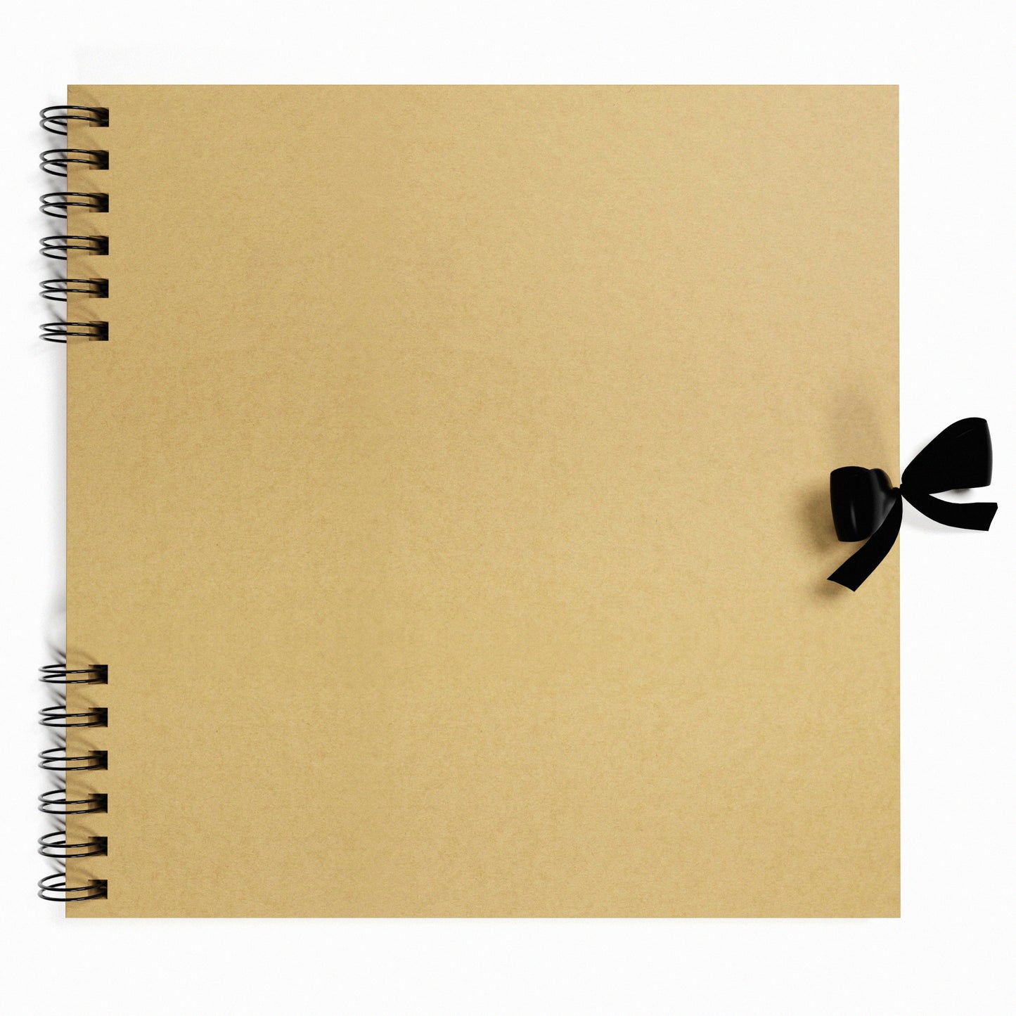 Unlabled Stashy Gecko Portfolio Book by Artgecko. This book has a kraft cover and paper inside as well as a ribbon to tie shut.