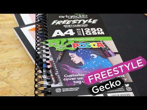 Artgecko FREESTYLE Paint Marker Paper Wirebound Sketchbooks